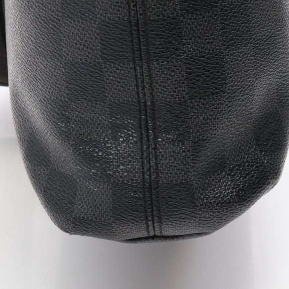 Mick MM Damier Graphite Leather Shoulder Bag - Picture 6 of 7